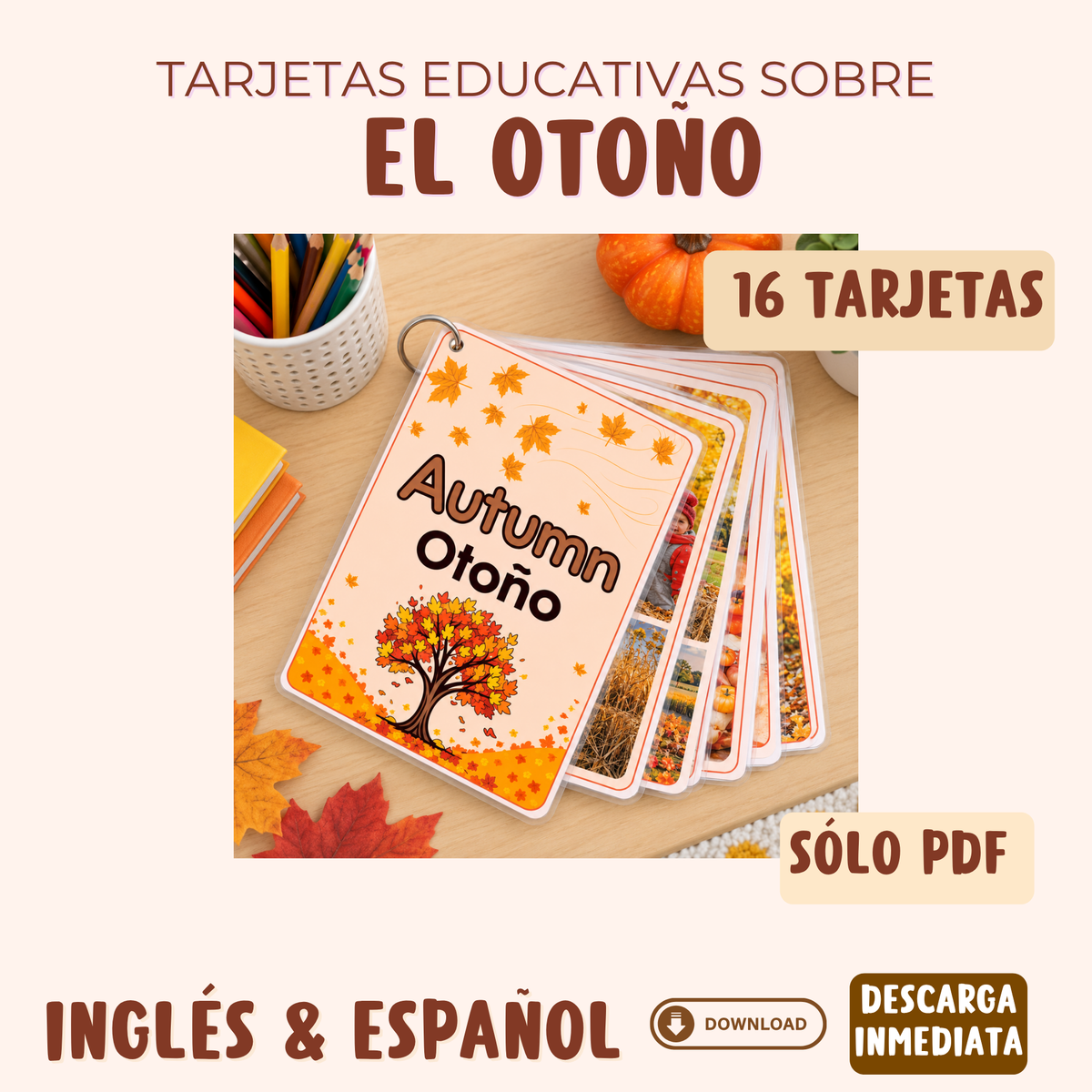 Tarjeta Educativa sobre el Otoño ( PDF)