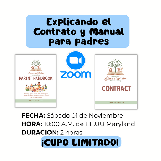 Clase Explicando el Contrato y Handbook (Manual para padres).
