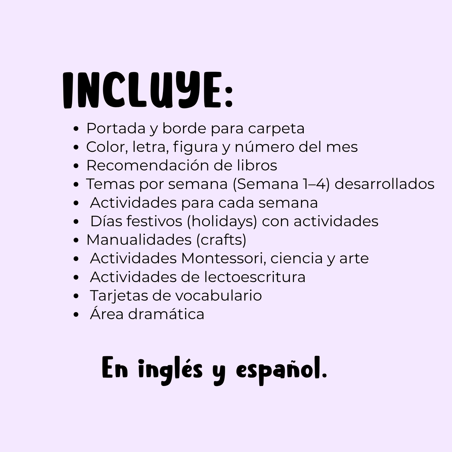 Actividades para Mayo
