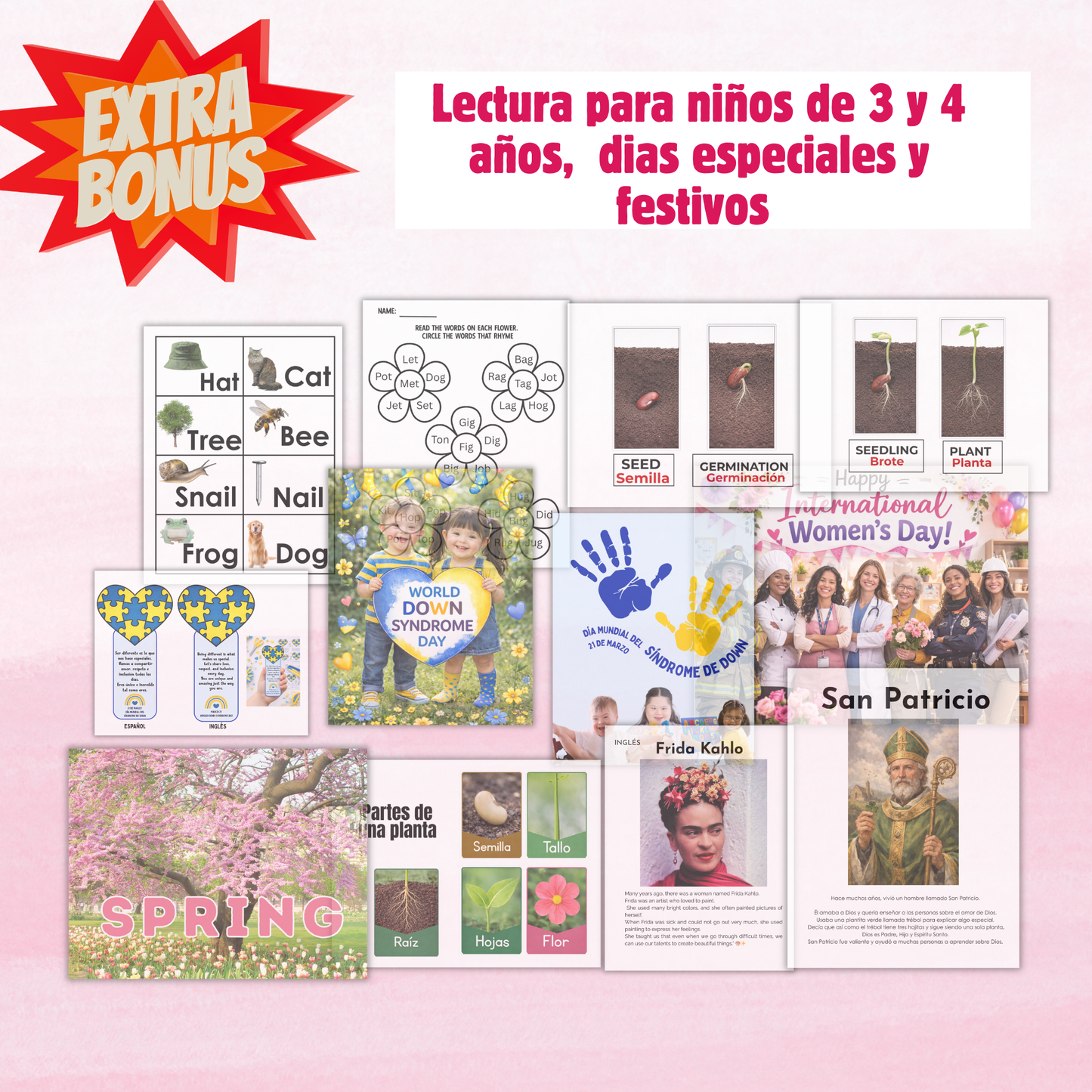 March Theme (Activity Pack)Preschool Worksheets imprimibles Descarga inmediata PDF