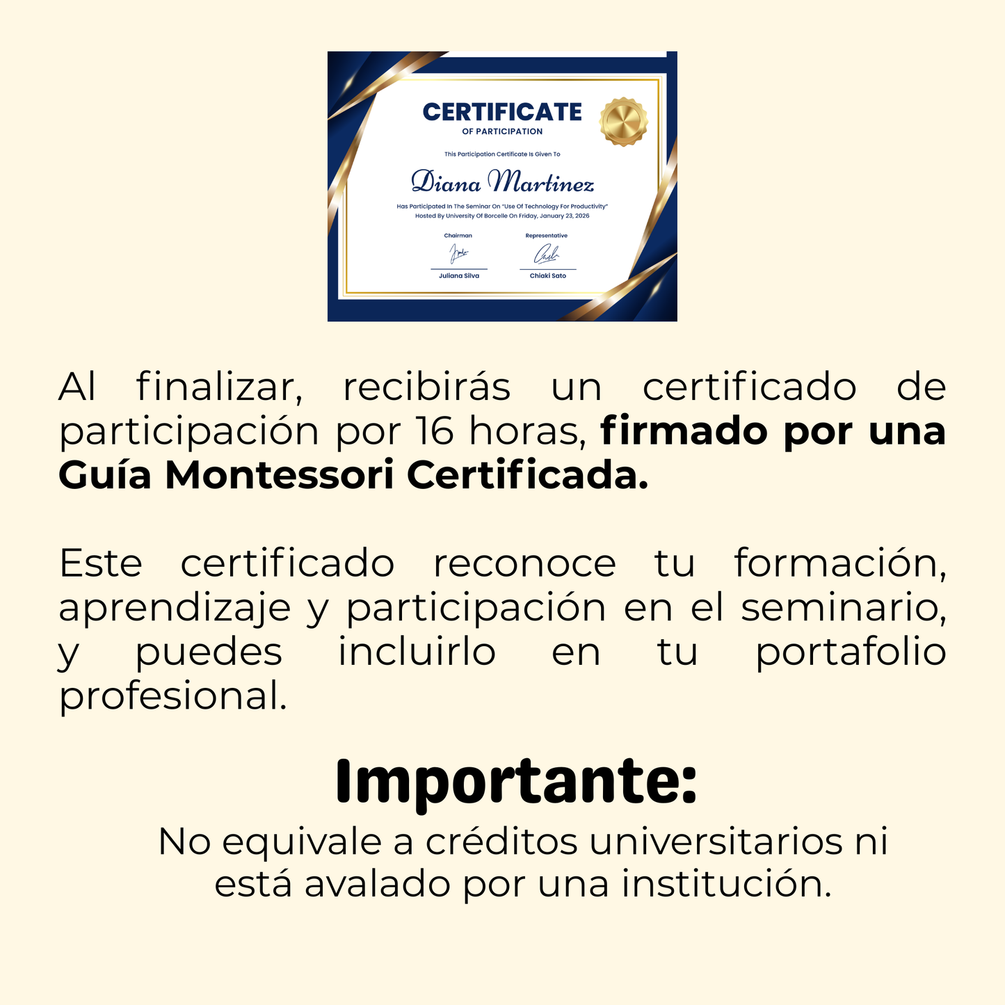 Seminario Intensivo Montessori (8 encuentros en vivo por Zoom)