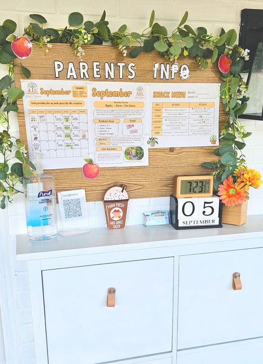 Editable September Calendar & Monthly Newsletter | English & Spanish | Digital Download