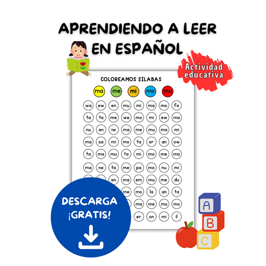 Actividad Educativa "Aprendiendo a leer en español"