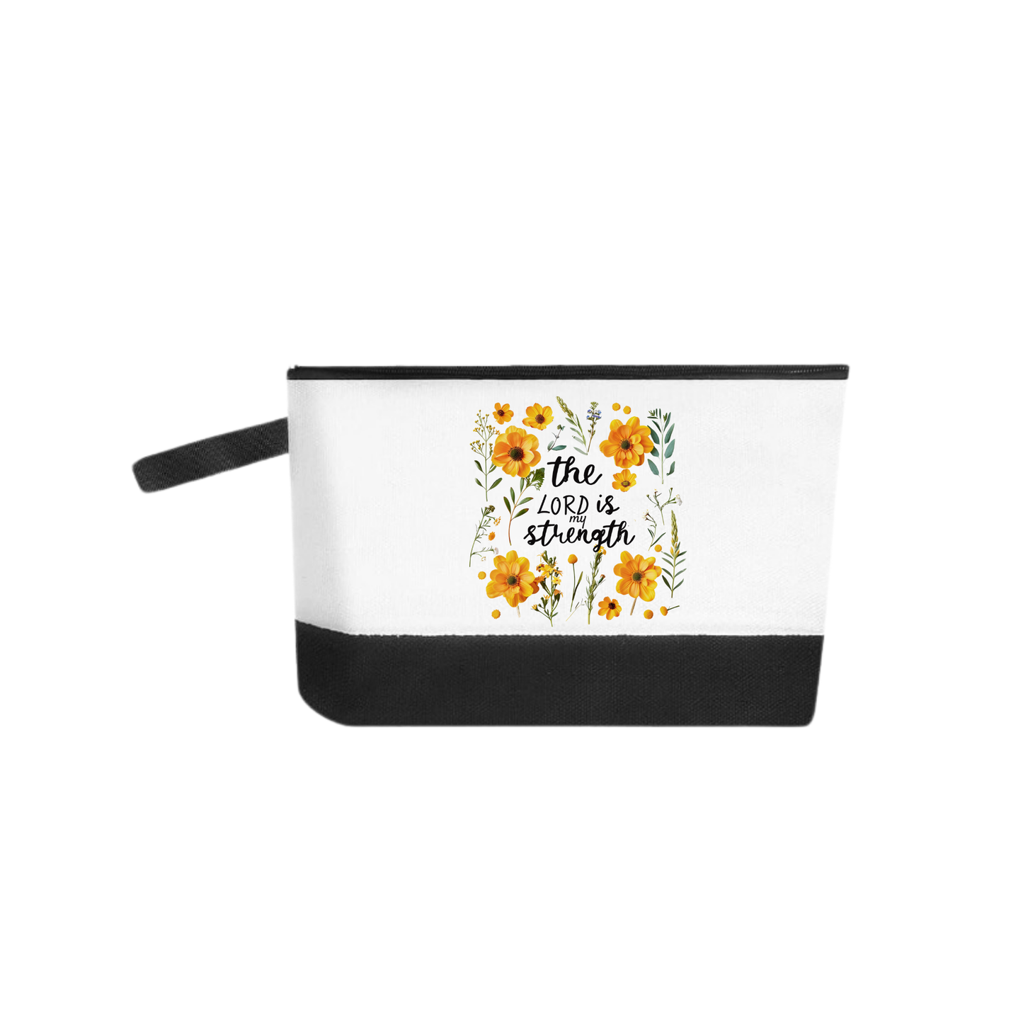 Bolso de tela canvas  para cosméticos.
