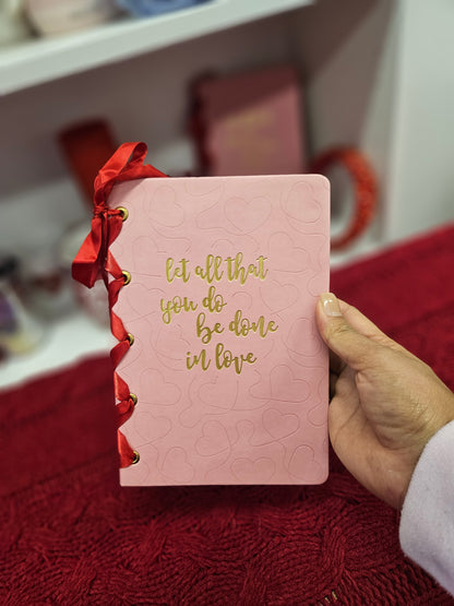 Libreta "Be done in love" agenda