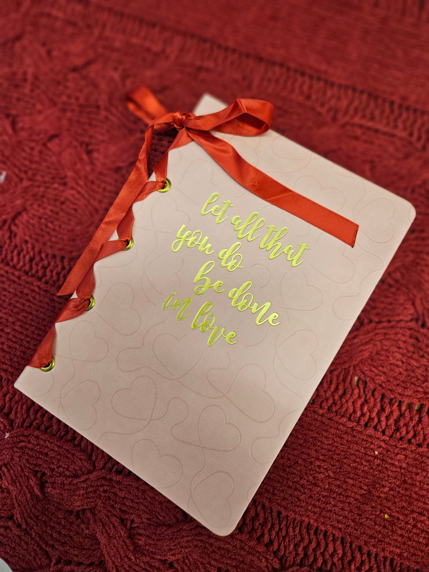 Libreta "Be done in love" agenda