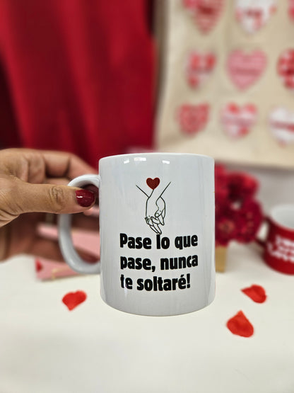 Taza "El amor nunca se da por vencido" pareja, Matrimonio, regalo