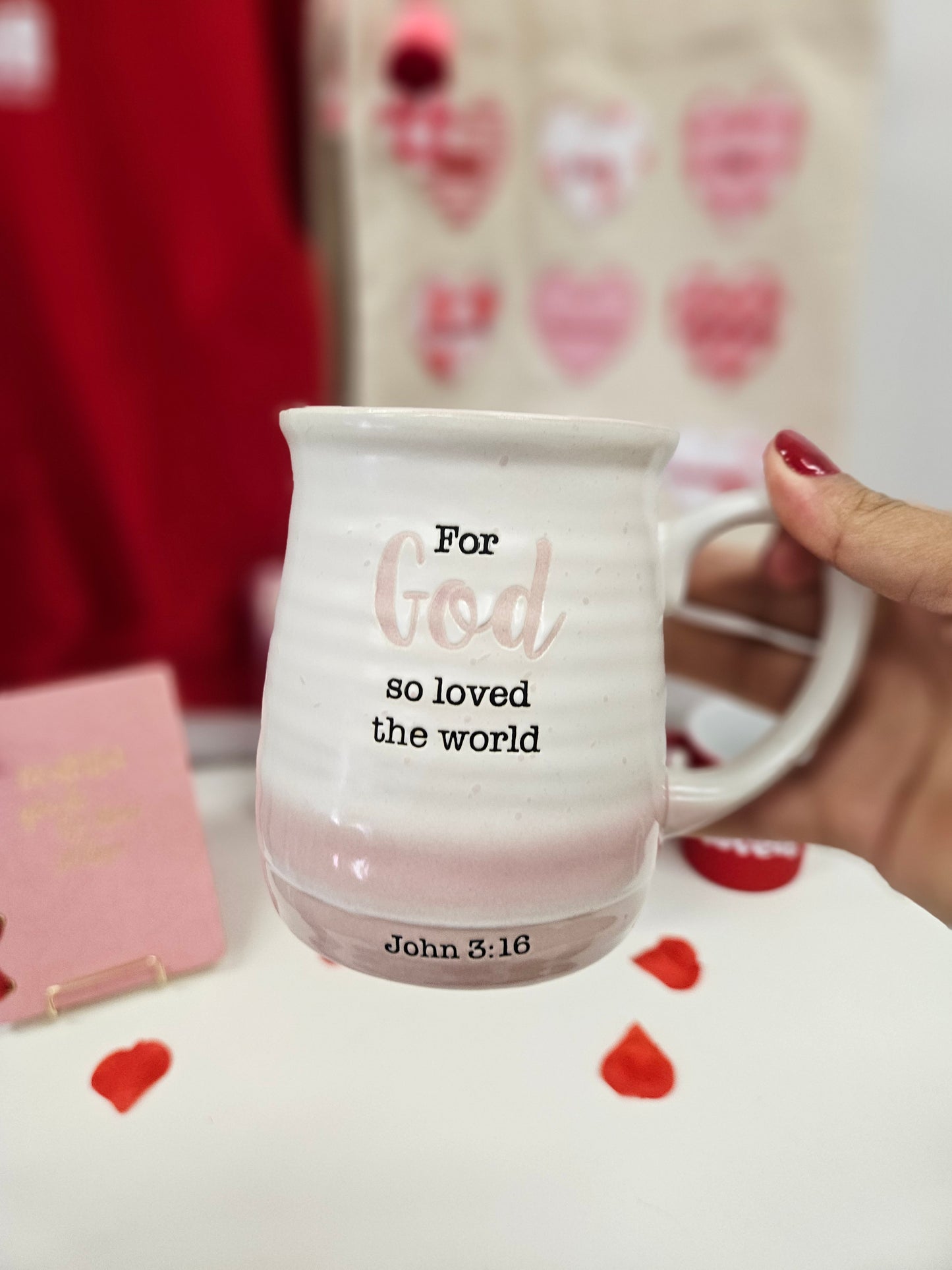 Taza de cerámica " De tal manera Dios amó al mundo" mug ceramic