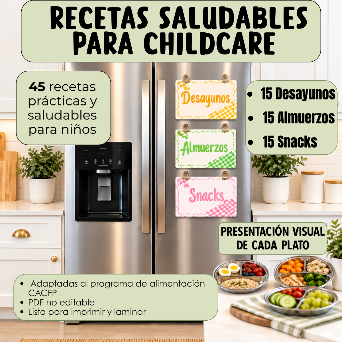 Recetas Saludables Para Childcare (PDF) 45 Recetas