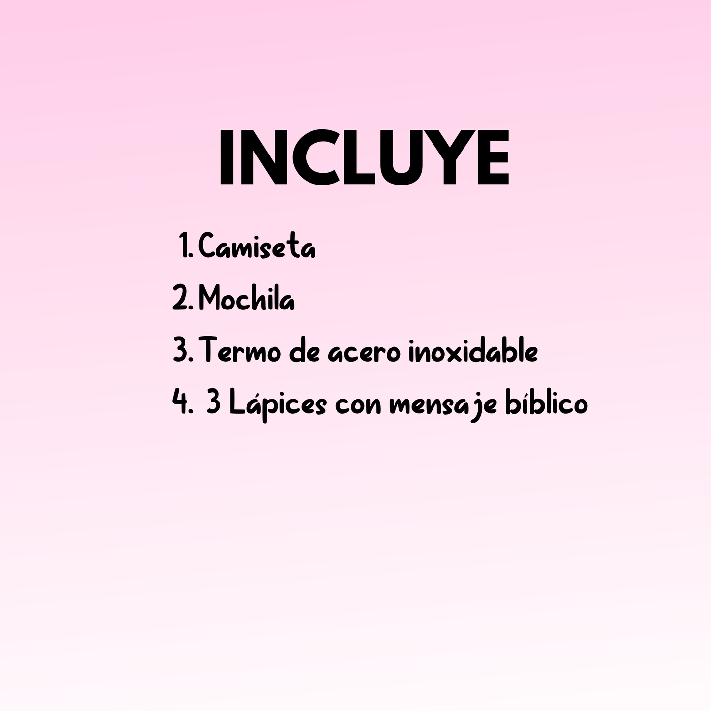 KIT ROSADO PARA NIÑAS CON 4 ARTICULOS
