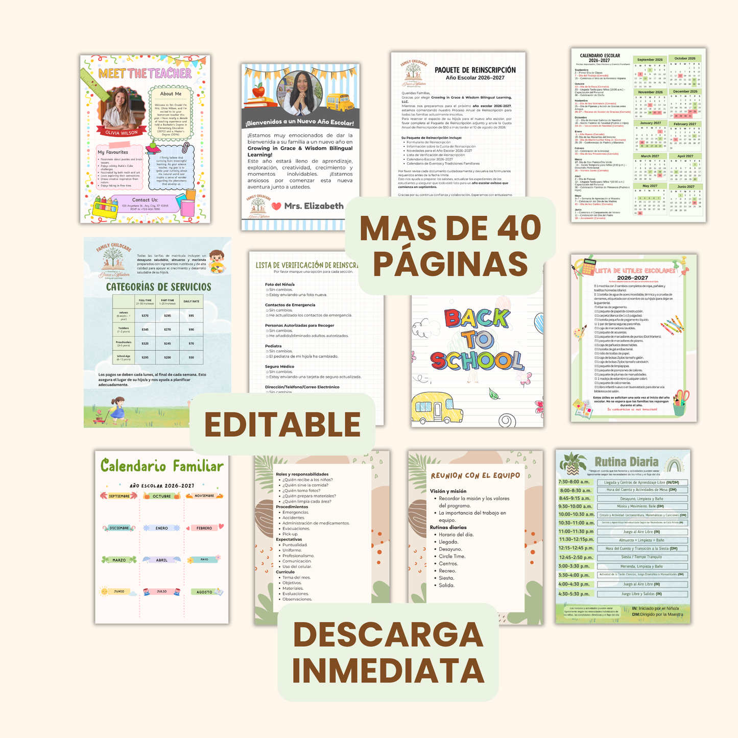 Kit de Inicio de Año Escolar (Recursos Complementarios  del curso)