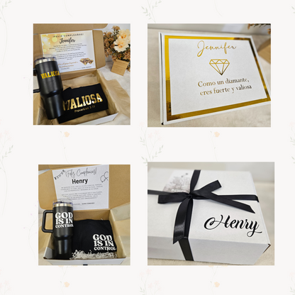 Giftbox "God is Good" (Sweater + vaso de vidrio)