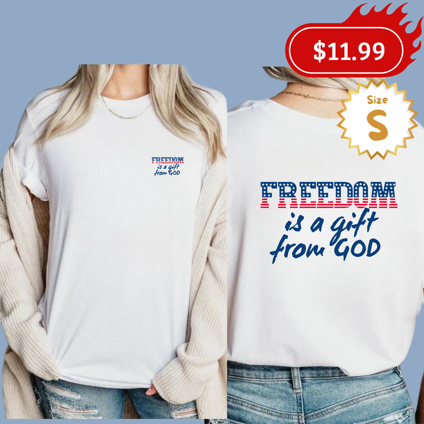 T-shirt "FREEDOM IS A GIFT"