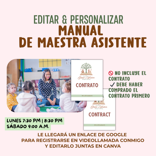 Editar y personalizar Manual de Maestra Asistente