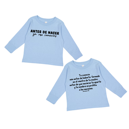 Antes de Nacer, Ya me Conocías. Sweater para Niños