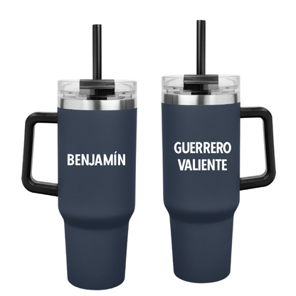 Termo 40oz personalizado con nombre y significado bíblico
