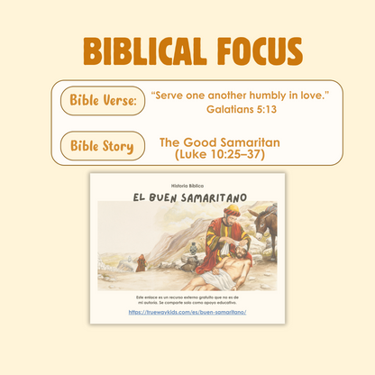 Community helpers & Kindness (2 weeks) November Theme worksheets. Pdf, descarga inmediata.