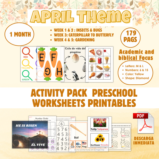 Tema de Abril- PDF- Descarga inmediata.