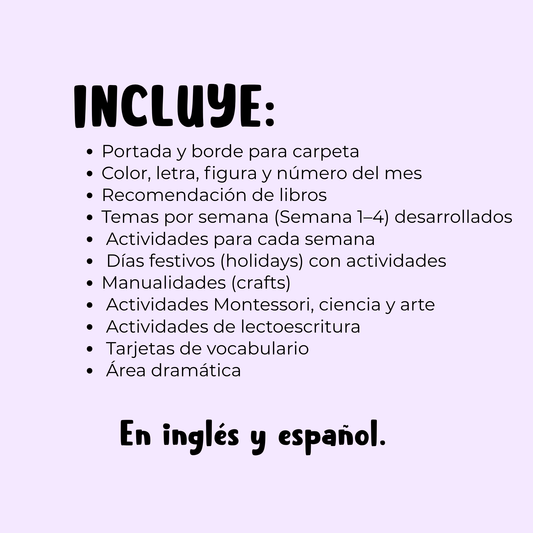 Actividades para Mayo