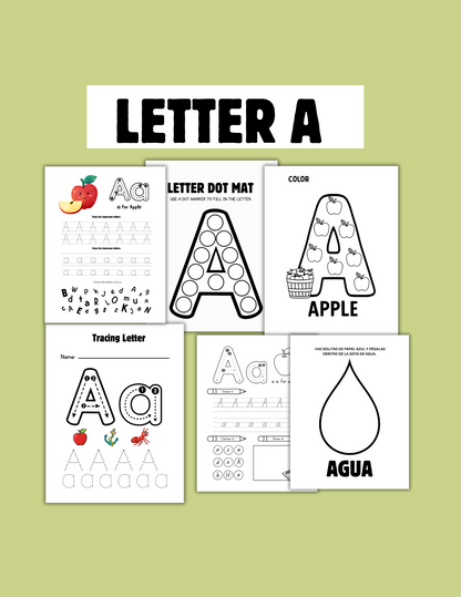 Apple Theme🍎| Hojas de actividades, Versículo Bíblico y Vocabulario Inglés/ Español. (Cristiano/ bilingüe) Imprimibles- Descarga automática