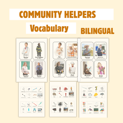 Community helpers & Kindness (2 weeks) November Theme worksheets. Pdf, descarga inmediata.