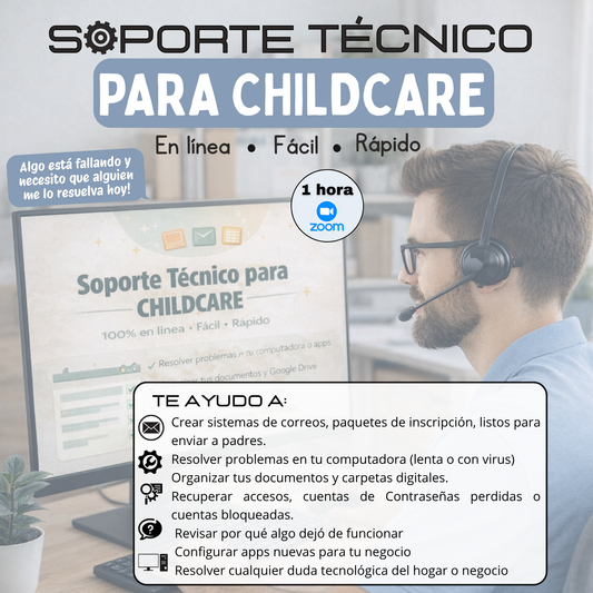 Soporte Técnico para Childcare (1 hora)