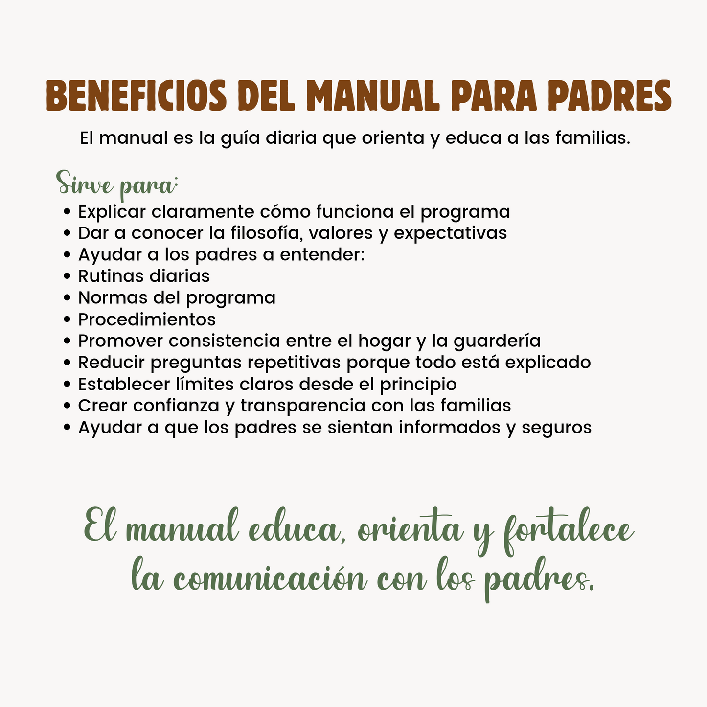 Parent Handbook (Inglés y Español) Editable en canva- 31 pags Descarga inmediata.