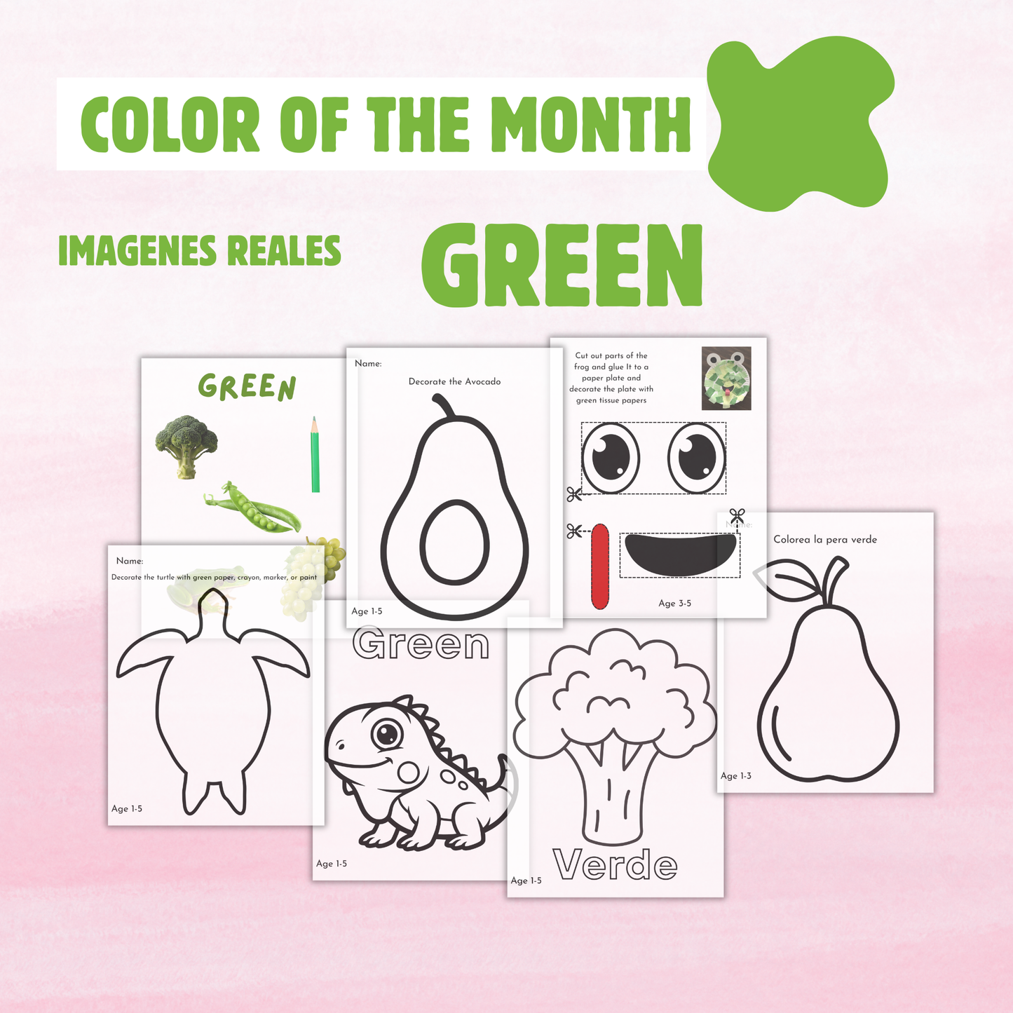 March Theme (Activity Pack)Preschool Worksheets imprimibles Descarga inmediata PDF