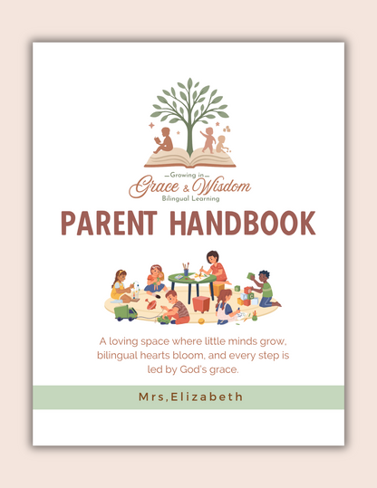 Parent Handbook(Inglés) para guardería-Childcare-Homedaycare. Descarga Editable