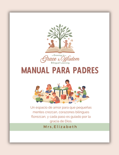 Manual para Padres(Español) para guardería-Childcare-Homedaycare. Descarga Editable