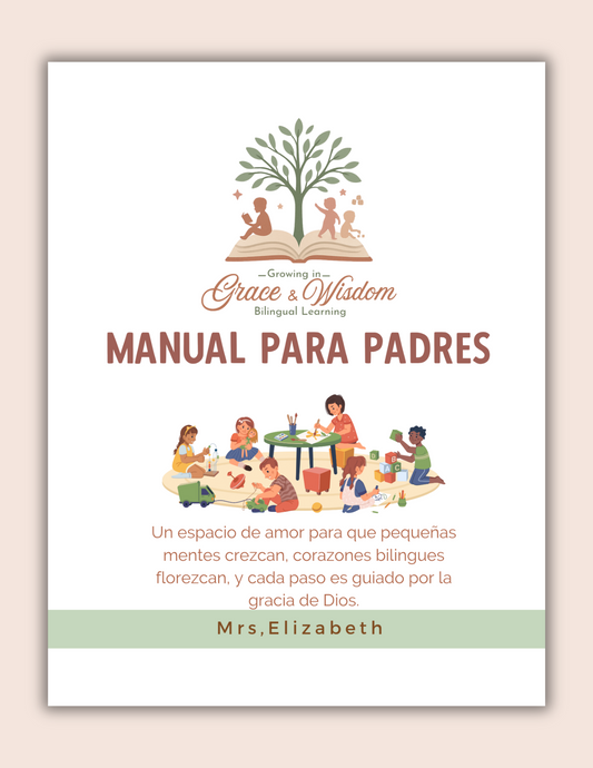 Manual para Padres(Español) para guardería-Childcare-Homedaycare. Descarga Editable