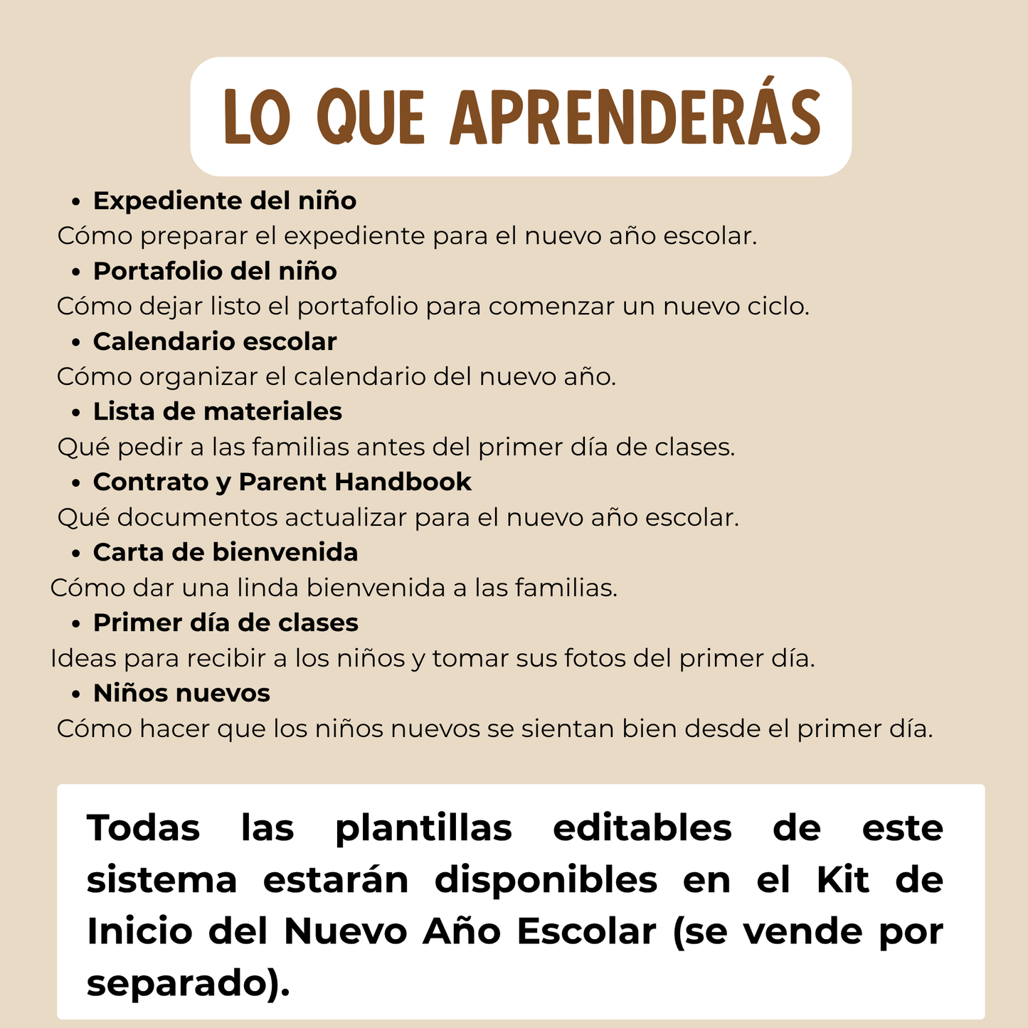Clase 2- Sistema para Inicio de Año Escolar