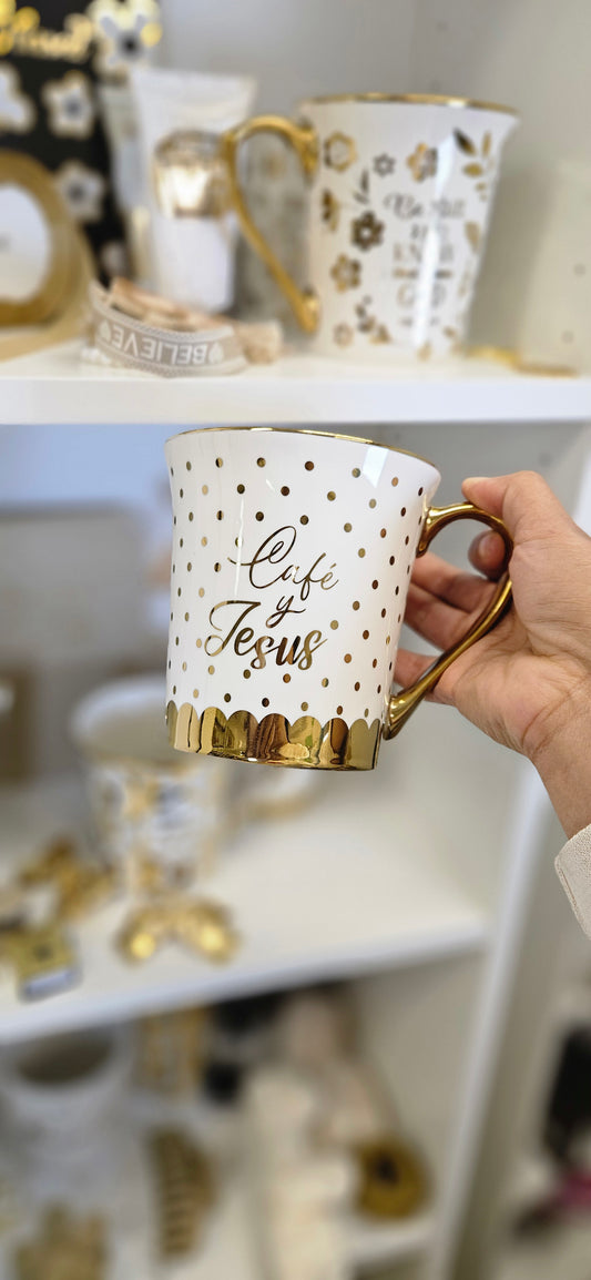 Taza "Café y Jesús"