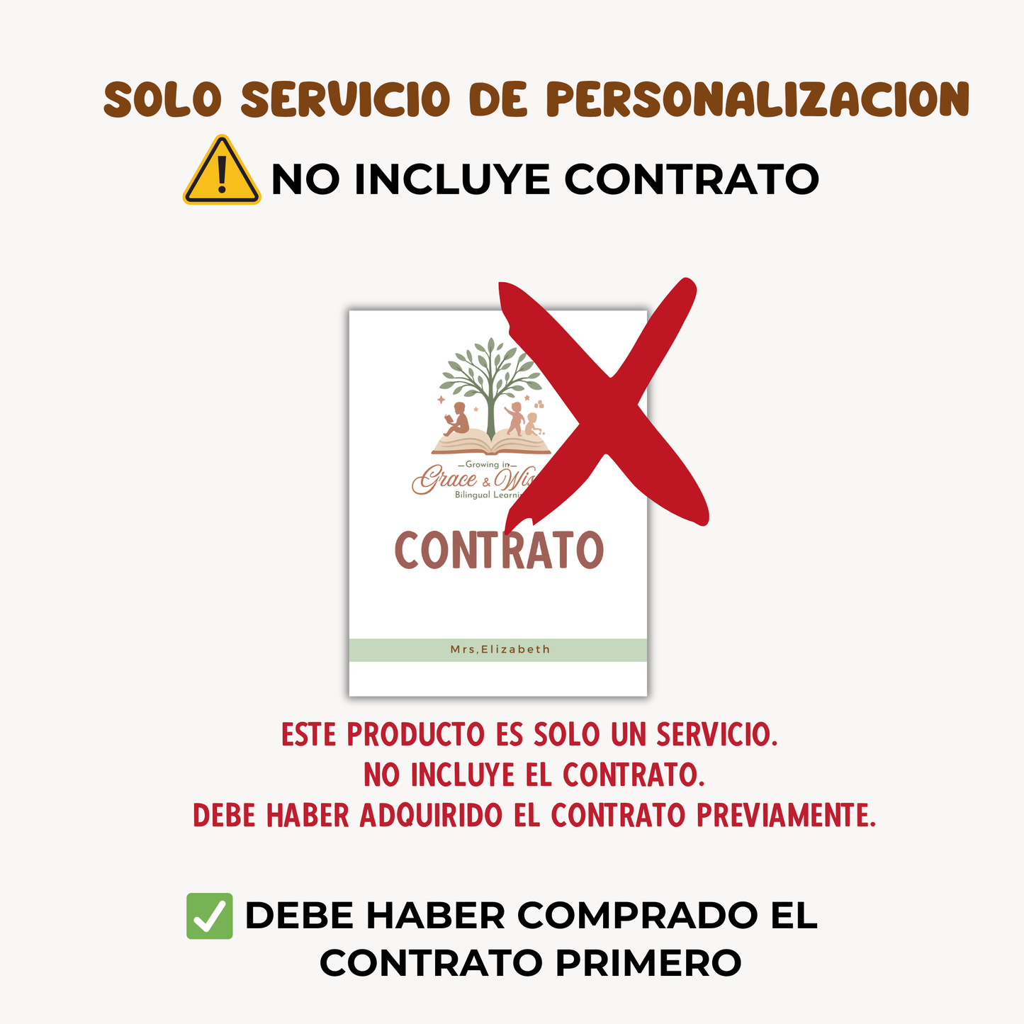 Editar y personalizar Contrato para Padres (8 Páginas)