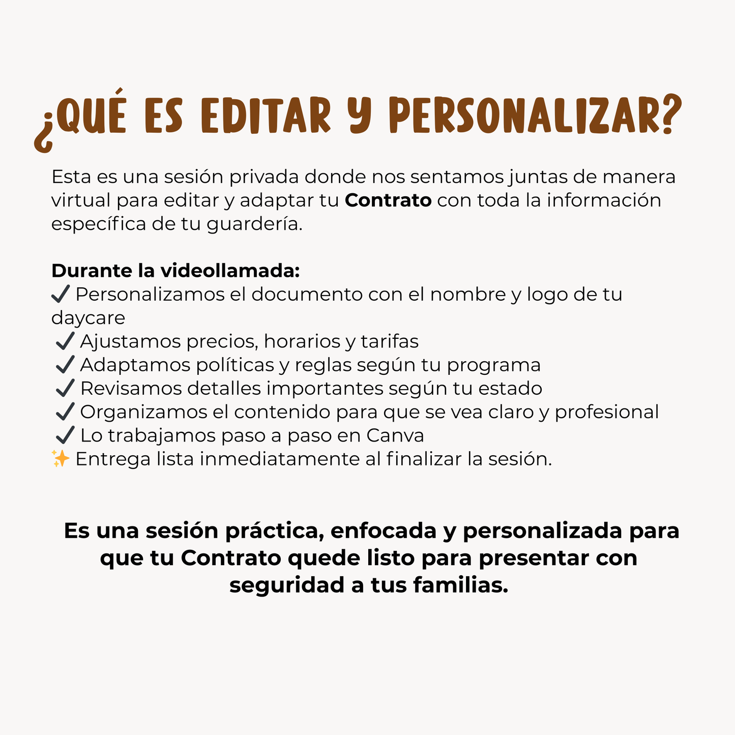 Editar y personalizar Contrato para Padres (8 Páginas)