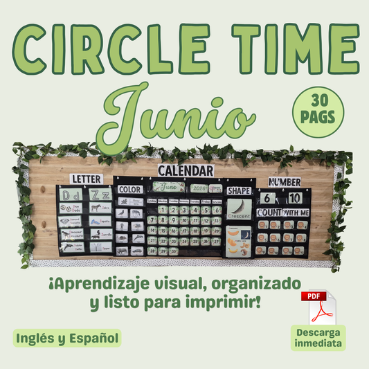 Circle Time de Junio (Inglés & Español)