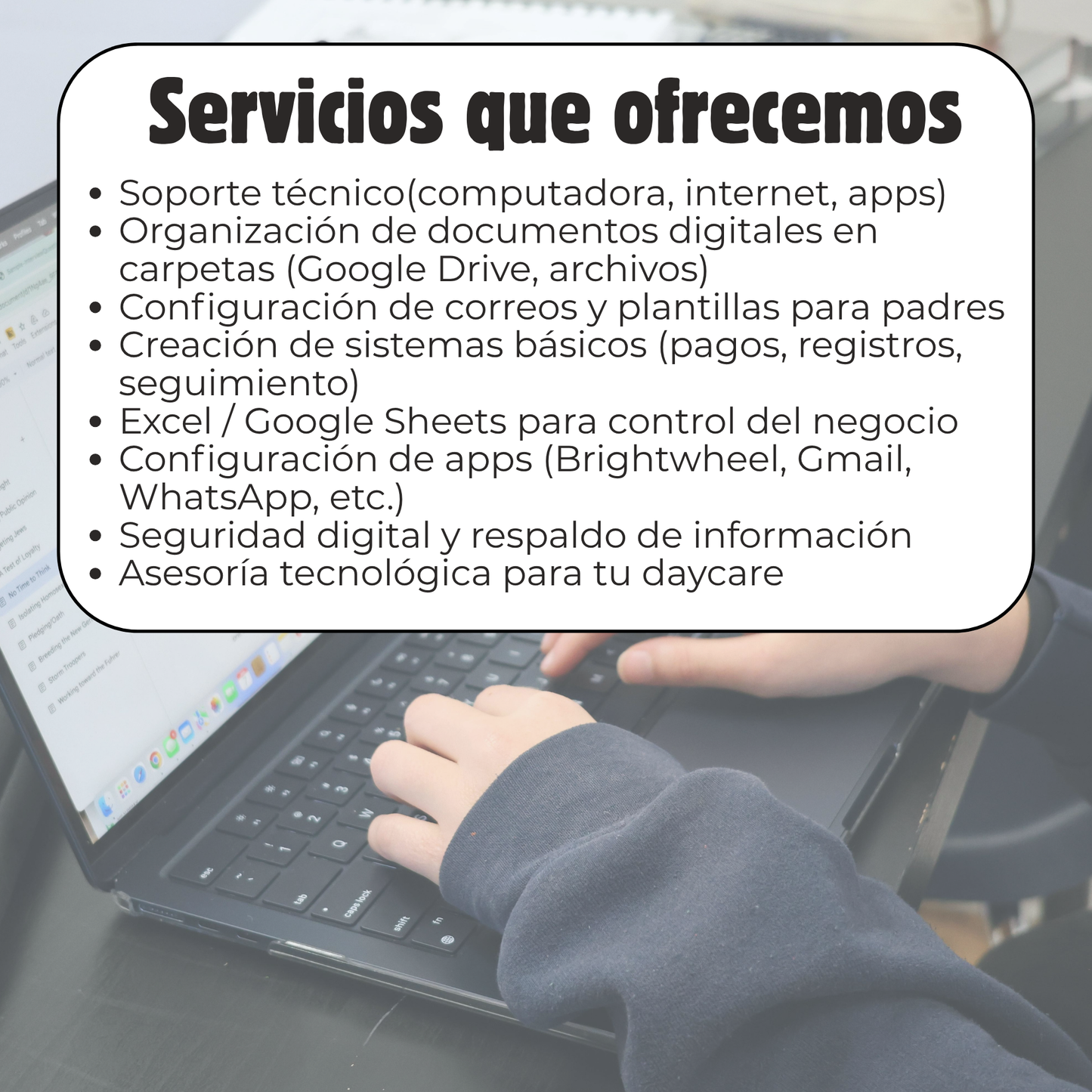 Soporte Técnico para Childcare (1 hora)