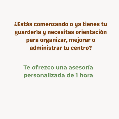 Asesoría Educativa y Administrativa(1 hora)