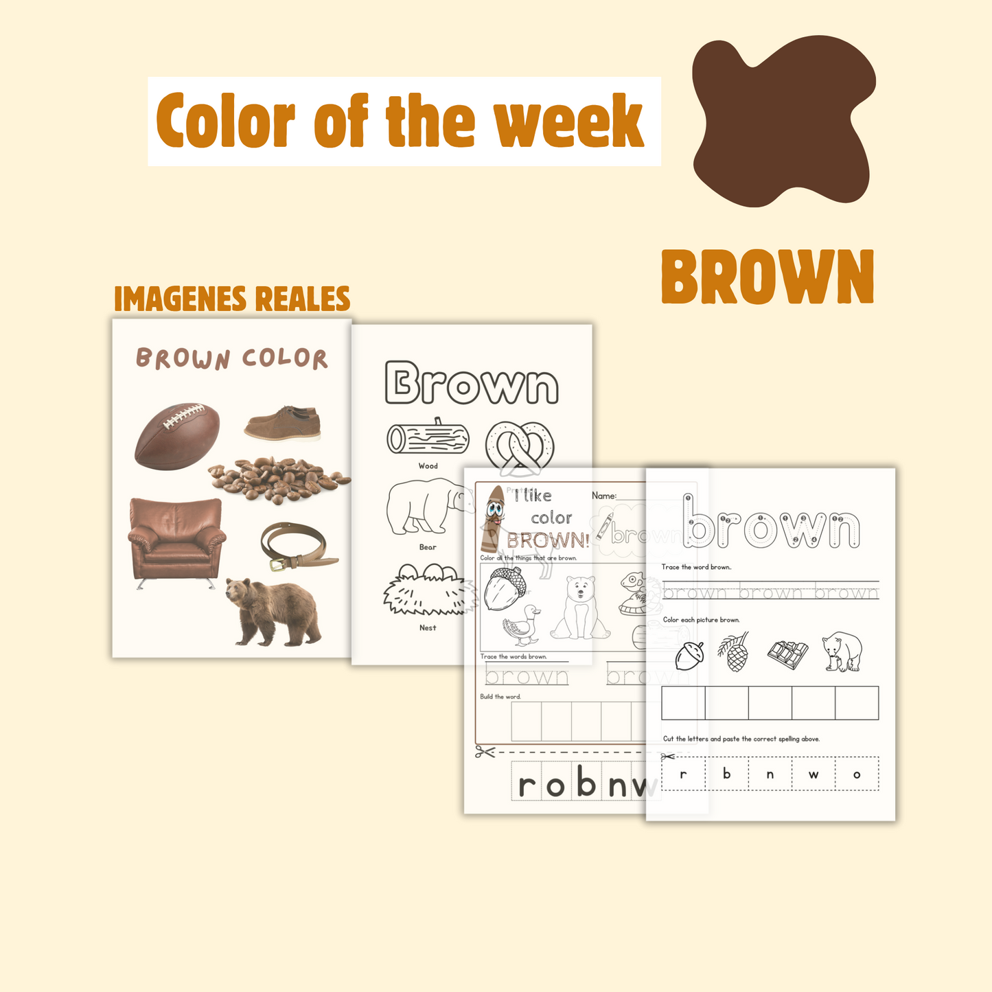 Community helpers & Kindness (2 weeks) November Theme worksheets. Pdf, descarga inmediata.